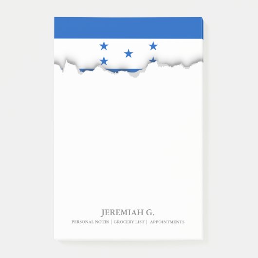ホンジュラスの旗 ポストイット (正面)