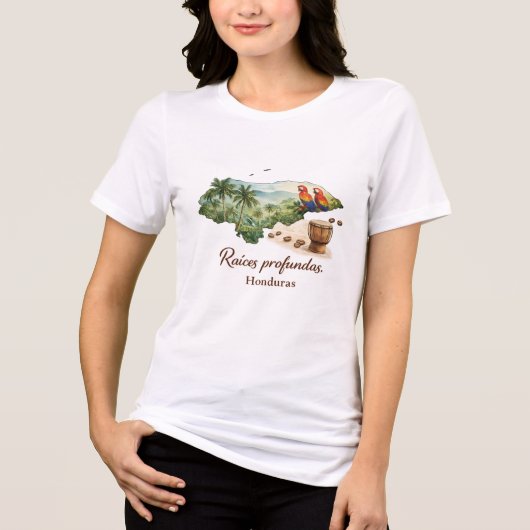 ホンジュラスの深い根源Tシャツ トライブレンドTシャツ (正面)