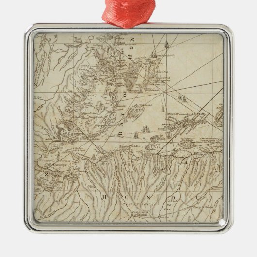 ホンジュラスの湾 メタルオーナメント (正面)