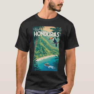 ホンジュラスオオトゥカンイラスト旅行アートヴィンテージ Tシャツ