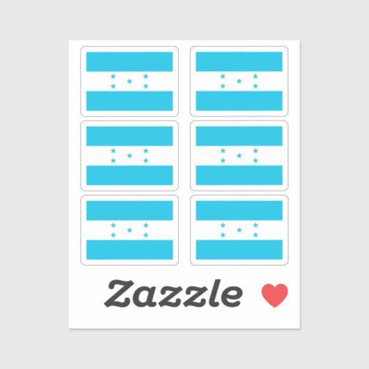 ホンジュラスコレクションパック6の国旗 シール (シート)