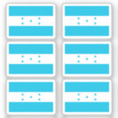 ホンジュラスコレクションパック6の国旗 シール (正面)