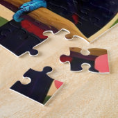 ホンジュラストラベルヴィンテージレトロポスター ジグソーパズル (側面)