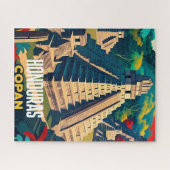 ホンジュラストラベルヴィンテージレトロポスター ジグソーパズル (横)