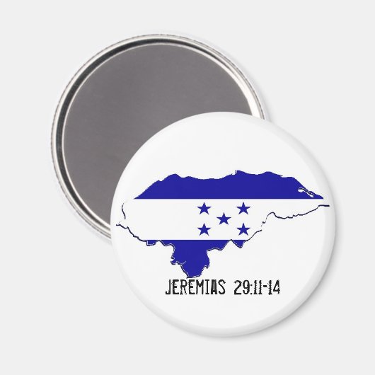 ホンジュラスミッションエレミアス29:11-14 カスタマイズ -  マグネット (正面/裏面)