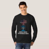 ホンジュラスルーツホンジュラス国旗Dで育ったアメリカ人 Tシャツ (正面フル)