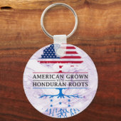 ホンジュラスルーツマーブルで栽培されたアメリカスタイル キーホルダー (正面)