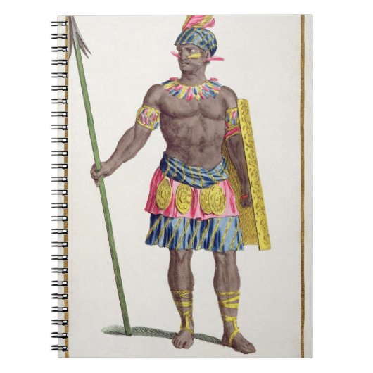 ホンジュラス人の責任者、1780年(着色された版木、銅版、版画) ノートブック (正面)