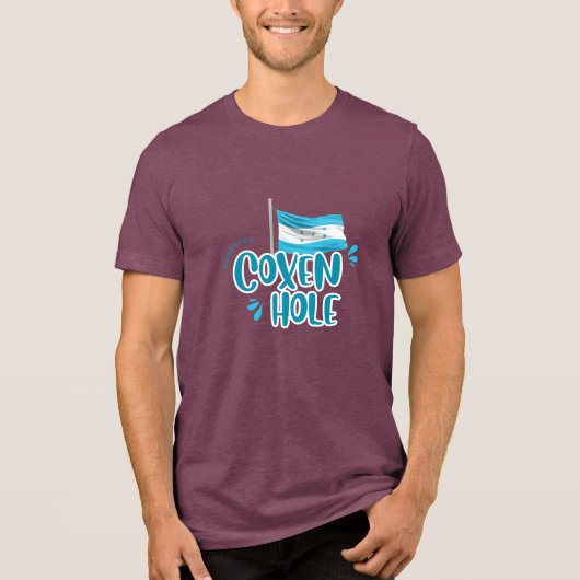ホンジュラス国旗とコクセンホール トライブレンドＴシャツ (正面)