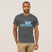 ホンジュラス国旗とテグシガルパ Tシャツ (正面フル)