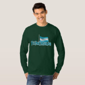 ホンジュラス国旗とテグシガルパ Tシャツ (正面フル)