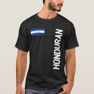 ホンジュラス国旗とホンジュラスの根 Tシャツ