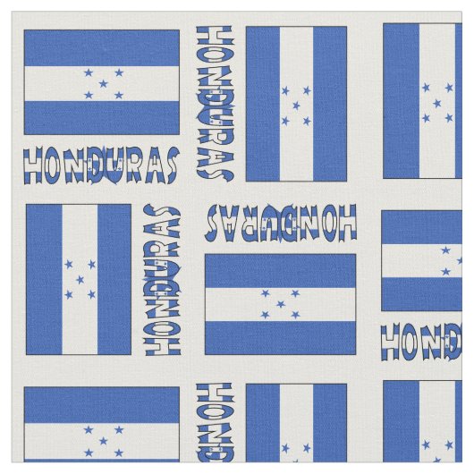 ホンジュラス国旗とホンジュラス ファブリック (クローズアップ)