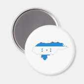 ホンジュラス国旗の地図フルサイズ マグネット (正面/裏面)