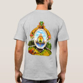 ホンジュラス国旗の独立性お祝い Tシャツ (裏面)