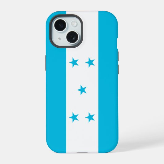 ホンジュラス国旗のApple iPhone 15 Case-Mateケース 15ケース (裏面)