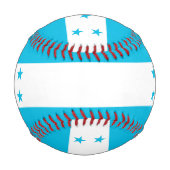 ホンジュラス国旗を持つ愛国野球 野球ボール (正面)