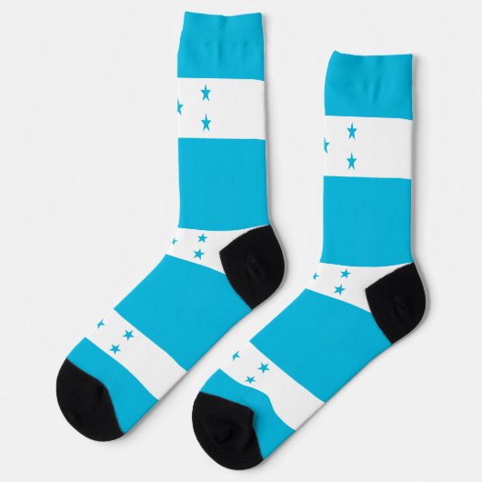 ホンジュラス国旗を持つ男性クルー用ソックス ソックス (左)