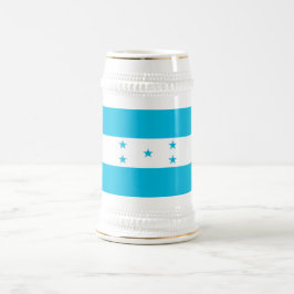 ホンジュラス国旗を掲げたマグカップ ビールジョッキ
