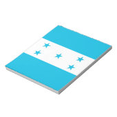 ホンジュラス国旗を掲げたメモ帳 ノートパッド (回転)