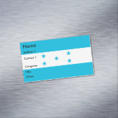 ホンジュラス国旗を掲げた名刺マグネット マグネット名刺 (インサイチュ)