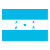 ホンジュラス国旗を掲げた愛国的なテーブルカード テーブルナンバー (正面)