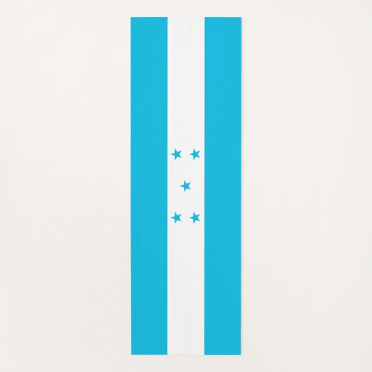 ホンジュラス国旗を掲げた愛国的なヨガマット ヨガマット (正面)