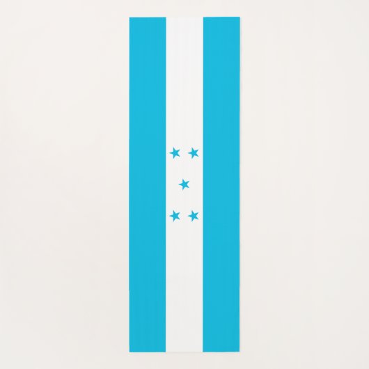 ホンジュラス国旗を掲げた愛国的なヨガマット ヨガマット (裏面)