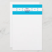 ホンジュラス国旗を掲げた文房具 便箋 (正面/裏面)