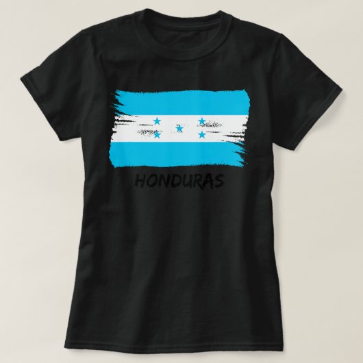 ホンジュラス国旗ホンジュラスチームファンジャージーTシャツ Tシャツ (デザイン正面)