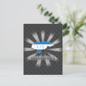 ホンジュラス国旗マップ2.0 ポストカード (スタンド正面)