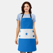 ホンジュラス国旗 エプロン (着用した状態)