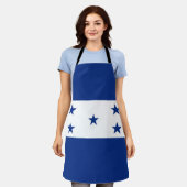 ホンジュラス国旗 エプロン (着用した状態)