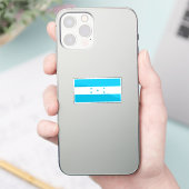 ホンジュラス国旗 オーダーメイドカット シール (スマートフォン)