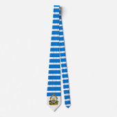 ホンジュラス国旗・コート・オブ・アームズ、ホンジュラス国旗 ネクタイ (正面)