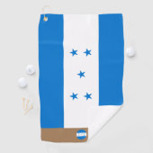 ホンジュラス国旗&ホンジュラスモノグラムのゴルフタオル ゴルフタオル (インサイチュ)