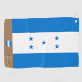 ホンジュラス国旗&ホンジュラスモノグラムのゴルフタオル ゴルフタオル (横)