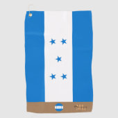 ホンジュラス国旗&ホンジュラスモノグラムのゴルフタオル ゴルフタオル (正面)