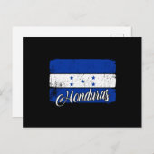 ホンジュラス国旗 ポストカード (正面/裏面)