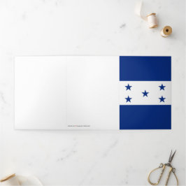 ホンジュラス国旗 三つ折りカード