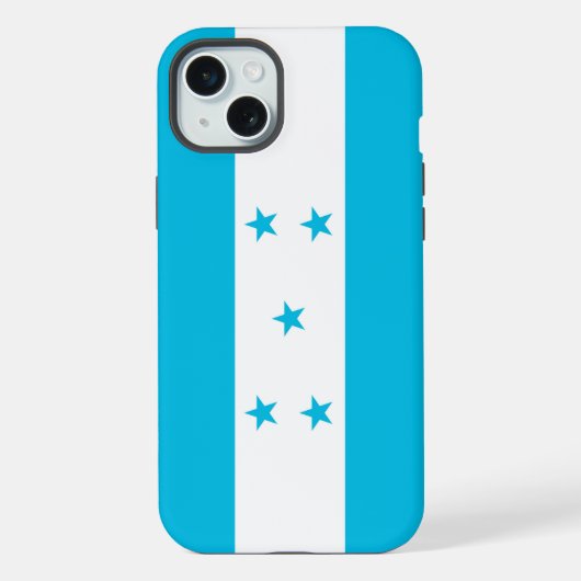 ホンジュラス国旗 Apple iPhone 15 Plusケース iPhoneケース (裏面)