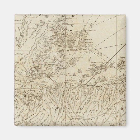 ホンジュラス湾 マグネット (正面)