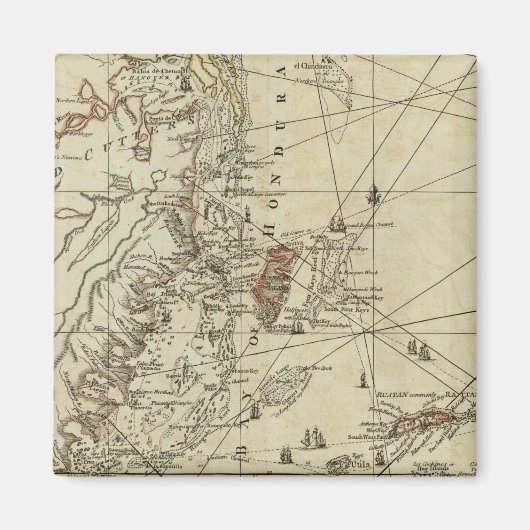 ホンジュラス湾 マグネット (正面)