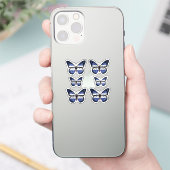ホンジュラス蝶(昆虫)オオカバマダラ、モナーク国旗 シール (スマートフォン)