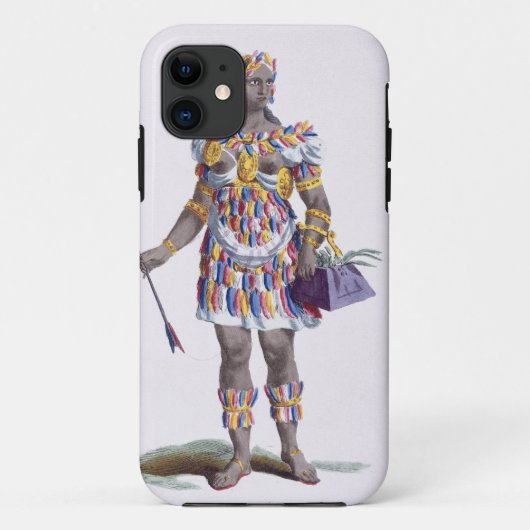 ホンジュラス1780年からの女性(着色された版木、銅版、版画) Case-Mate iPhoneケース (裏面)