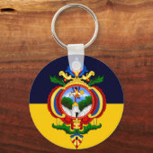 ホンジュラス，テグシガルパ国旗 キーホルダー (正面)