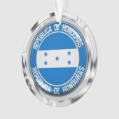 ホンジュラス・ラウンド・エンブレム オーナメント (正面)
