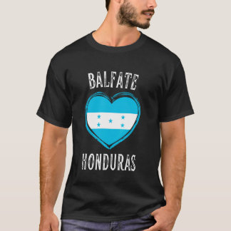 ホンジュラス 国旗 ハート バルファテ 市 Tシャツ