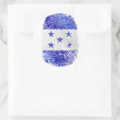 ホンジュラスDNA指紋100%ホンジュラス国旗 ラウンドシール (バッグ)