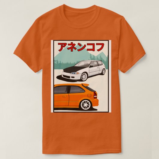 ホンダシビックタイパー Tシャツ (デザイン正面)
